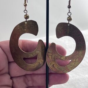 Mixed metal Dangling Earrings